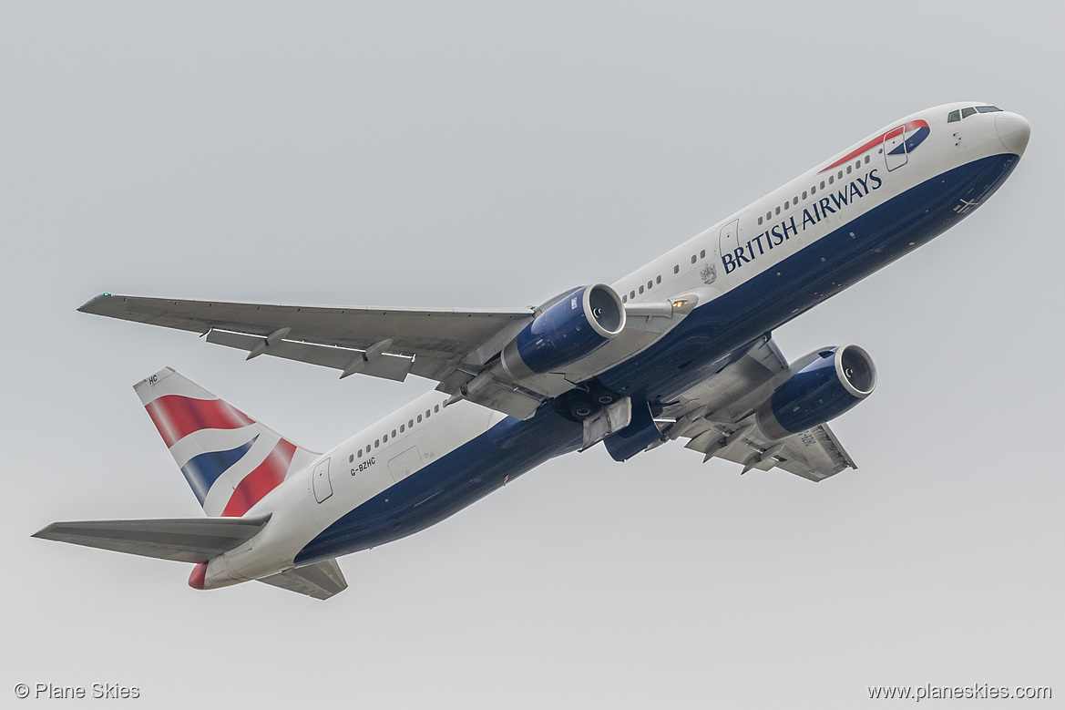 British Airways Boeing 767-300ER G-BZHC at London Heathrow Airport (EGLL/LHR)