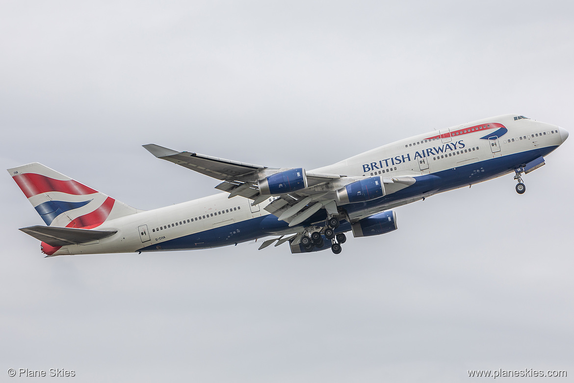British Airways Boeing 747-400 G-CIVA at London Heathrow Airport (EGLL/LHR) British Airways Boeing 747-400 G-CIVA at London Heathrow Airport (EGLL/LHR)