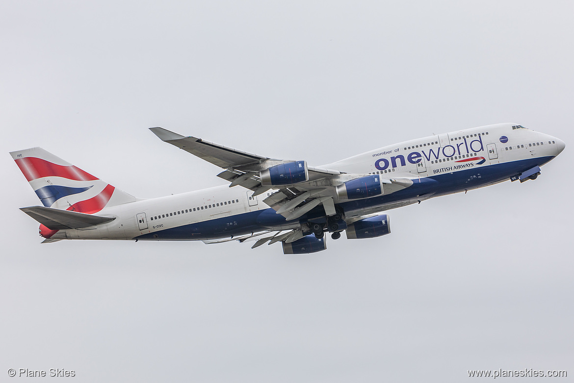 British Airways Boeing 747-400 G-CIVC at London Heathrow Airport (EGLL/LHR) British Airways Boeing 747-400 G-CIVC at London Heathrow Airport (EGLL/LHR)