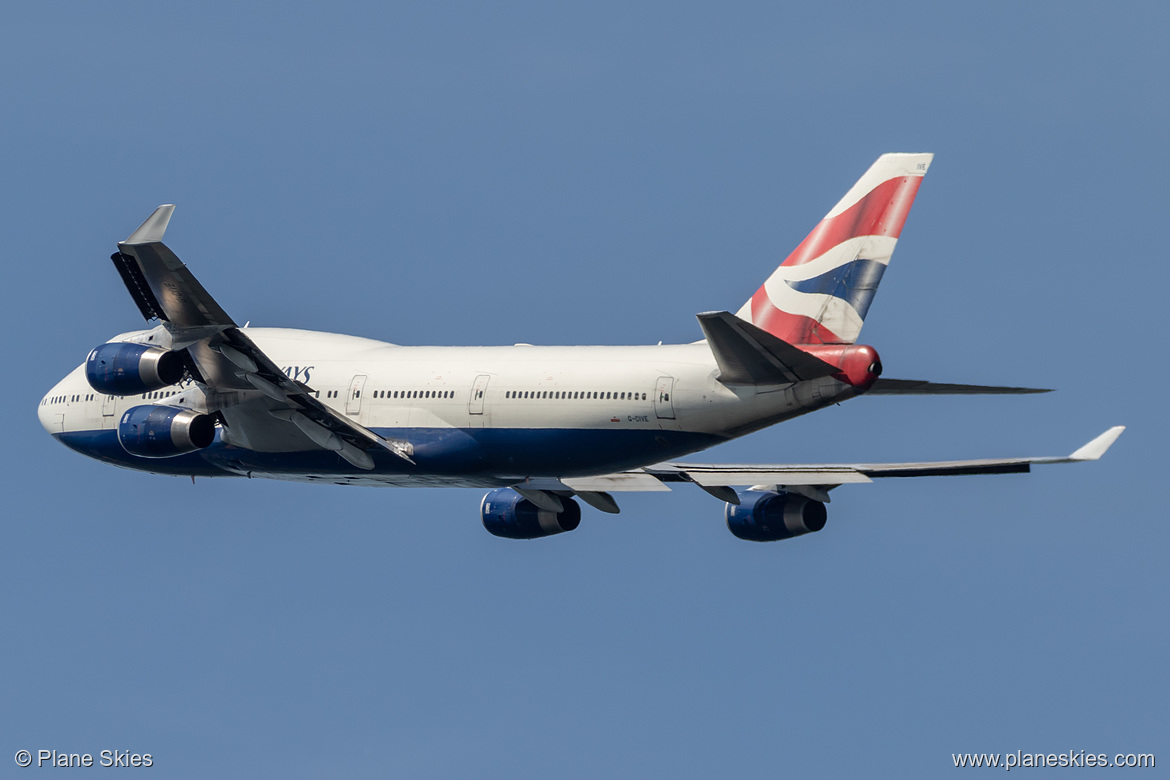 British Airways Boeing 747-400 G-CIVE at London Heathrow Airport (EGLL/LHR) British Airways Boeing 747-400 G-CIVE at London Heathrow Airport (EGLL/LHR)