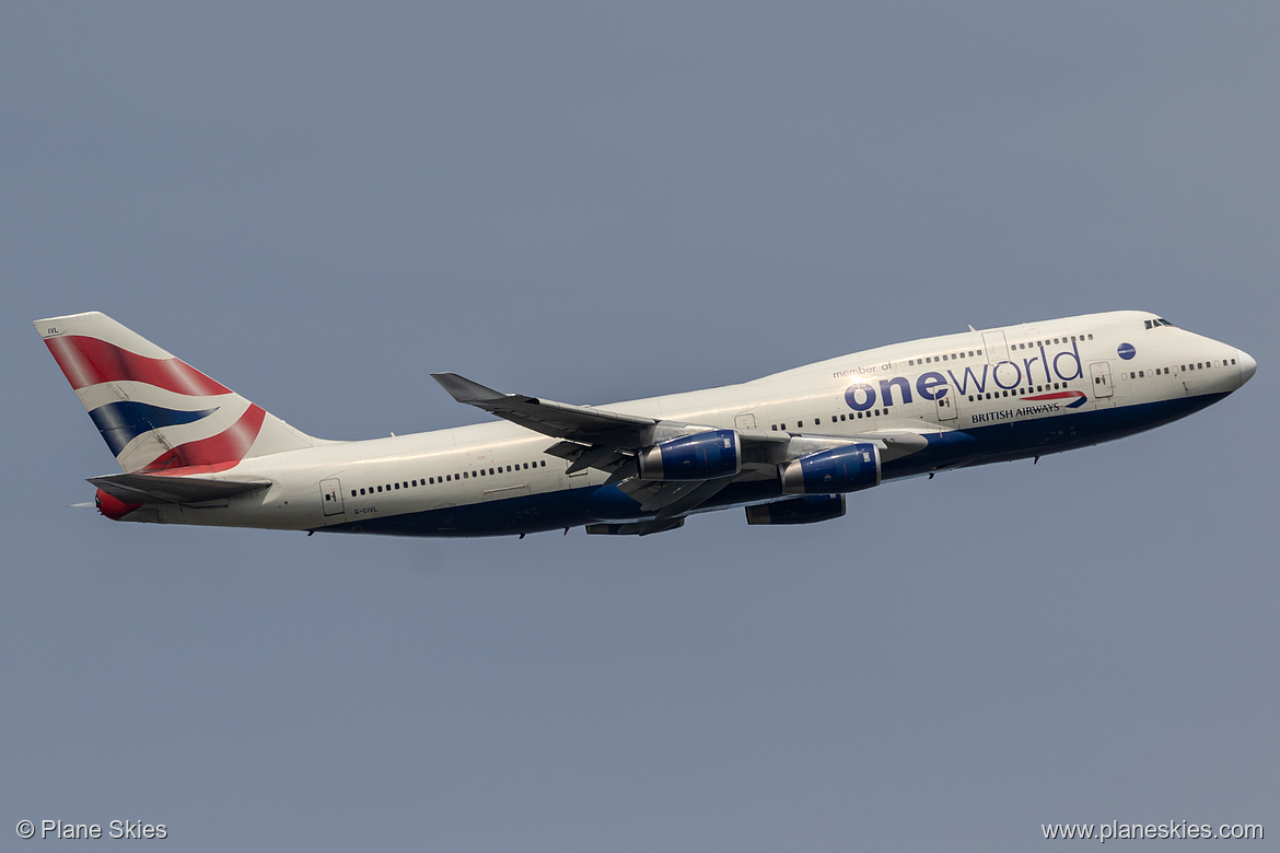 British Airways Boeing 747-400 G-CIVL at London Heathrow Airport (EGLL/LHR) British Airways Boeing 747-400 G-CIVL at London Heathrow Airport (EGLL/LHR)