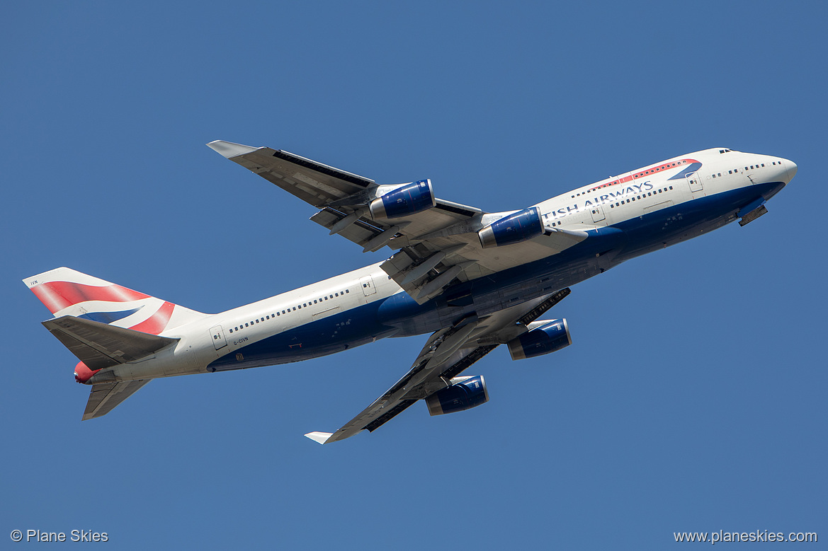 British Airways Boeing 747-400 G-CIVN at London Heathrow Airport (EGLL/LHR) British Airways Boeing 747-400 G-CIVN at London Heathrow Airport (EGLL/LHR)
