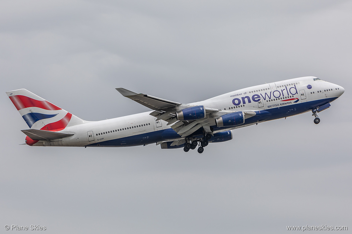 British Airways Boeing 747-400 G-CIVP at London Heathrow Airport (EGLL/LHR) British Airways Boeing 747-400 G-CIVP at London Heathrow Airport (EGLL/LHR)