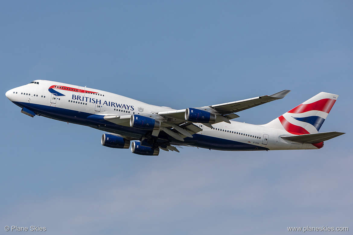 British Airways Boeing 747-400 G-CIVS at London Heathrow Airport (EGLL/LHR) British Airways Boeing 747-400 G-CIVS at London Heathrow Airport (EGLL/LHR)