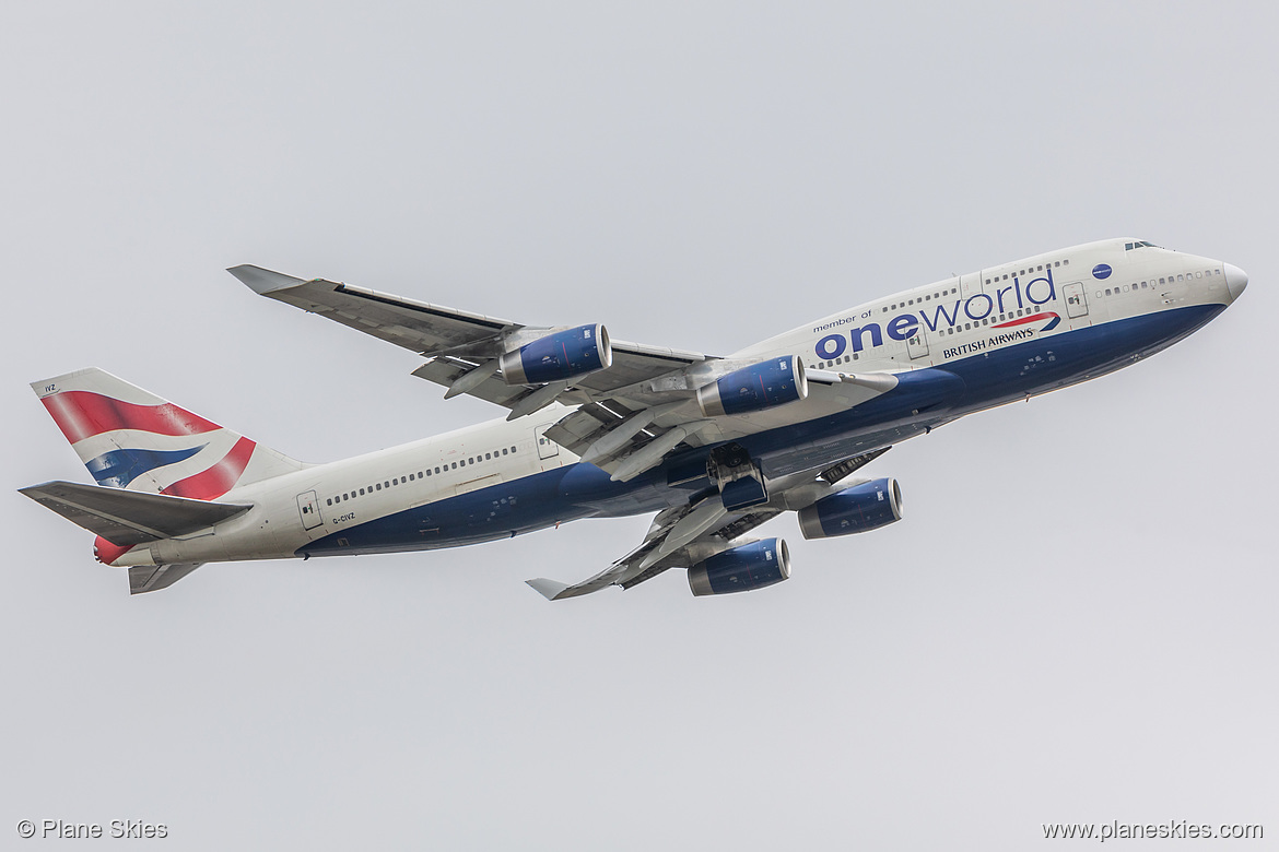 British Airways Boeing 747-400 G-CIVZ at London Heathrow Airport (EGLL/LHR) British Airways Boeing 747-400 G-CIVZ at London Heathrow Airport (EGLL/LHR)