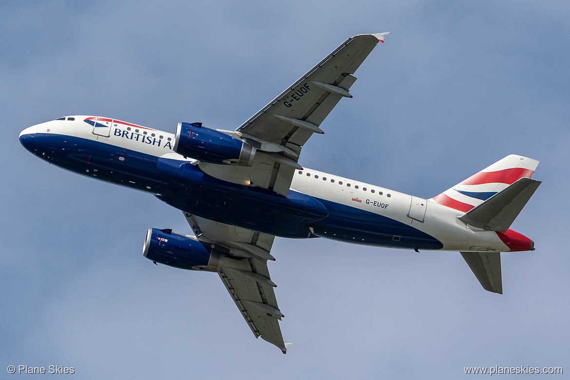 British Airways Airbus A319-100 G-EUOF at London Heathrow Airport (EGLL/LHR)