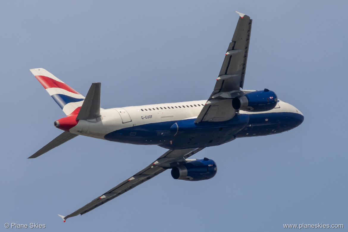 British Airways Airbus A319-100 G-EUOF at London Heathrow Airport (EGLL/LHR) British Airways Airbus A319-100 G-EUOF at London Heathrow Airport (EGLL/LHR)