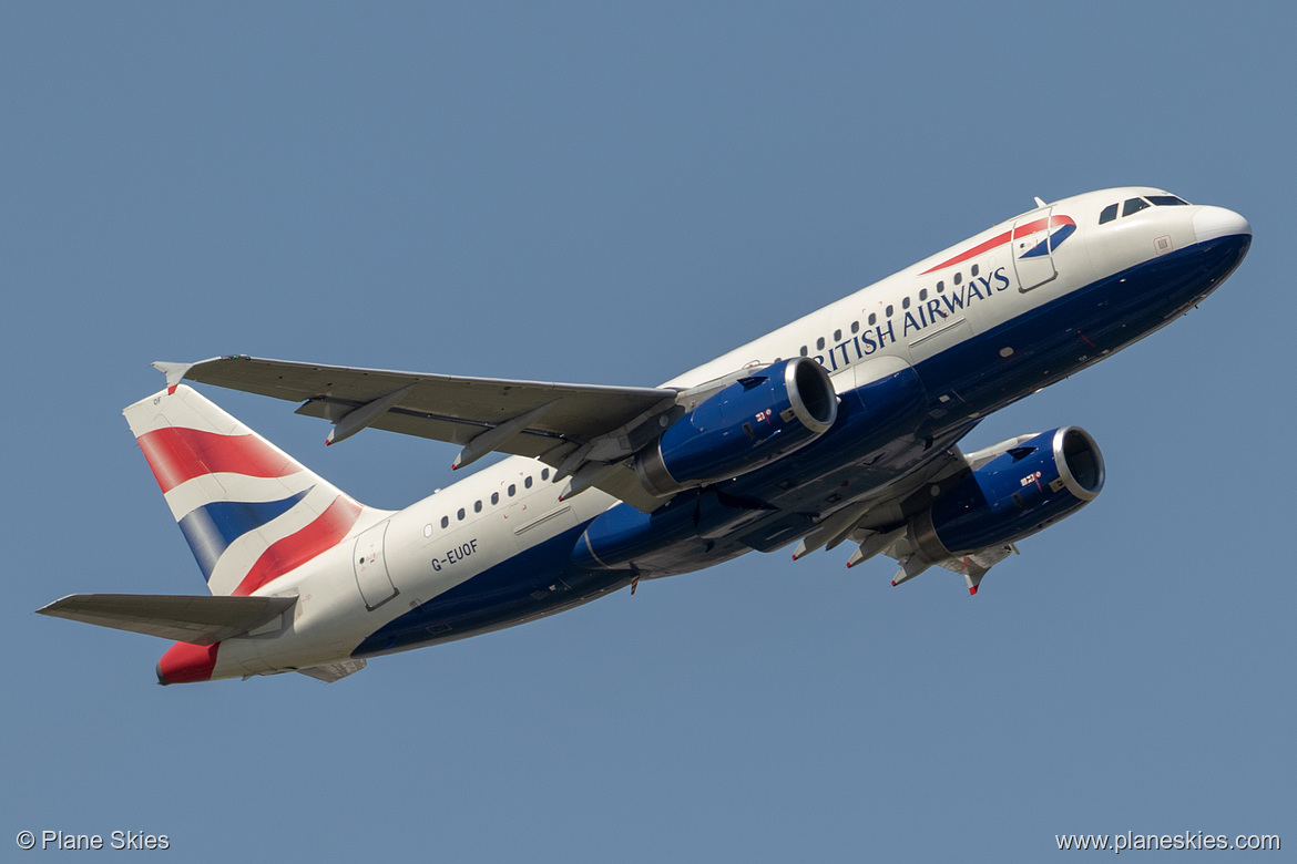 British Airways Airbus A319-100 G-EUOF at London Heathrow Airport (EGLL/LHR)