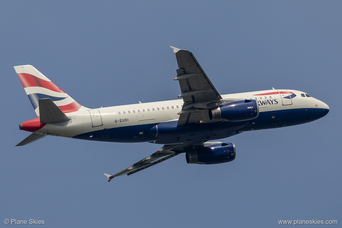 British Airways Airbus A319-100 G-EUOI at London Heathrow Airport (EGLL/LHR)