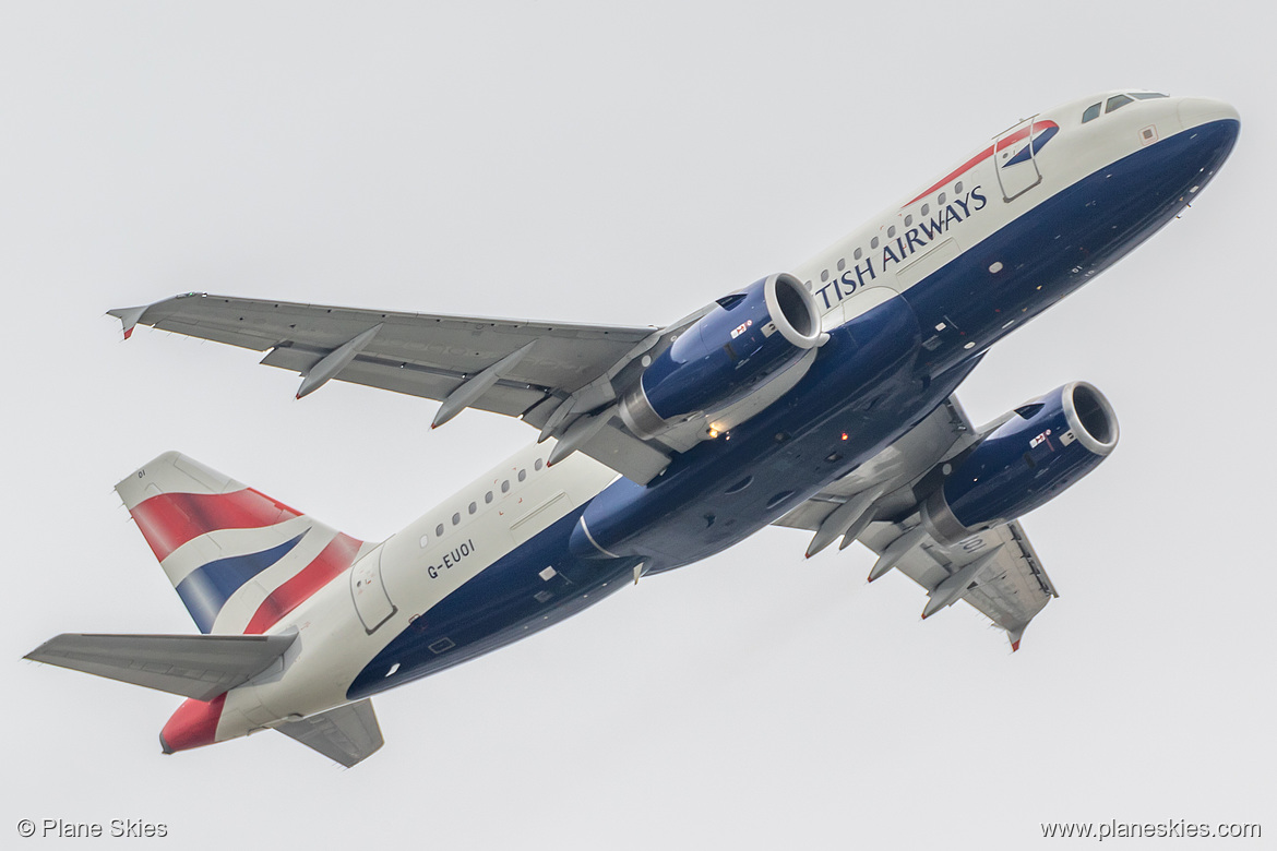 British Airways Airbus A319-100 G-EUOI at London Heathrow Airport (EGLL/LHR)