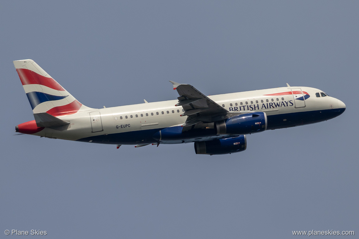 British Airways Airbus A319-100 G-EUPC at London Heathrow Airport (EGLL/LHR) British Airways Airbus A319-100 G-EUPC at London Heathrow Airport (EGLL/LHR)