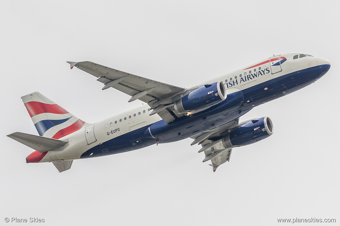 British Airways Airbus A319-100 G-EUPC at London Heathrow Airport (EGLL/LHR)