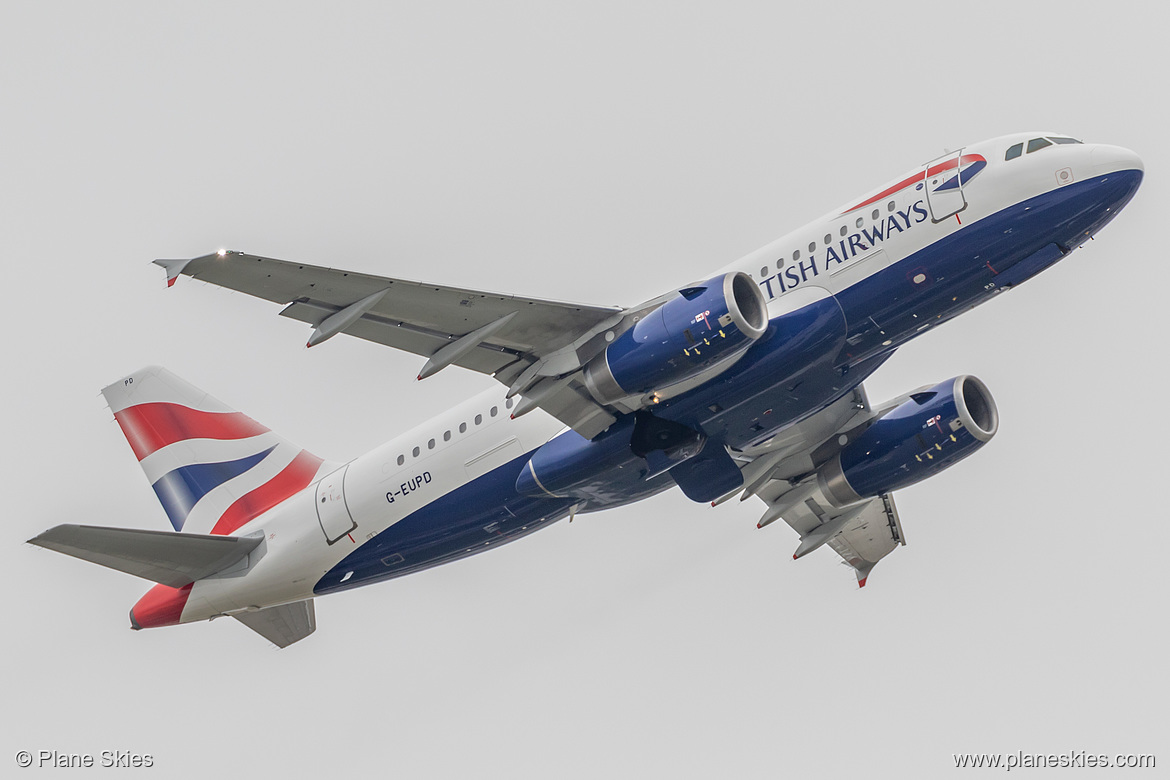 British Airways Airbus A319-100 G-EUPD at London Heathrow Airport (EGLL/LHR)