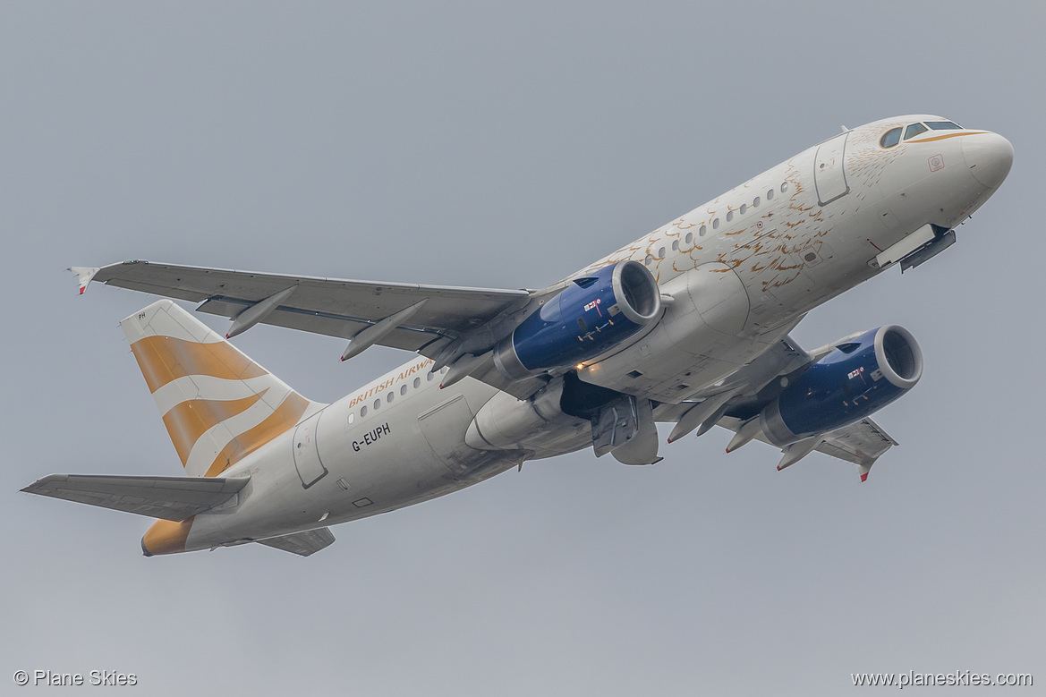 British Airways Airbus A319-100 G-EUPH at London Heathrow Airport (EGLL/LHR) British Airways Airbus A319-100 G-EUPH at London Heathrow Airport (EGLL/LHR)