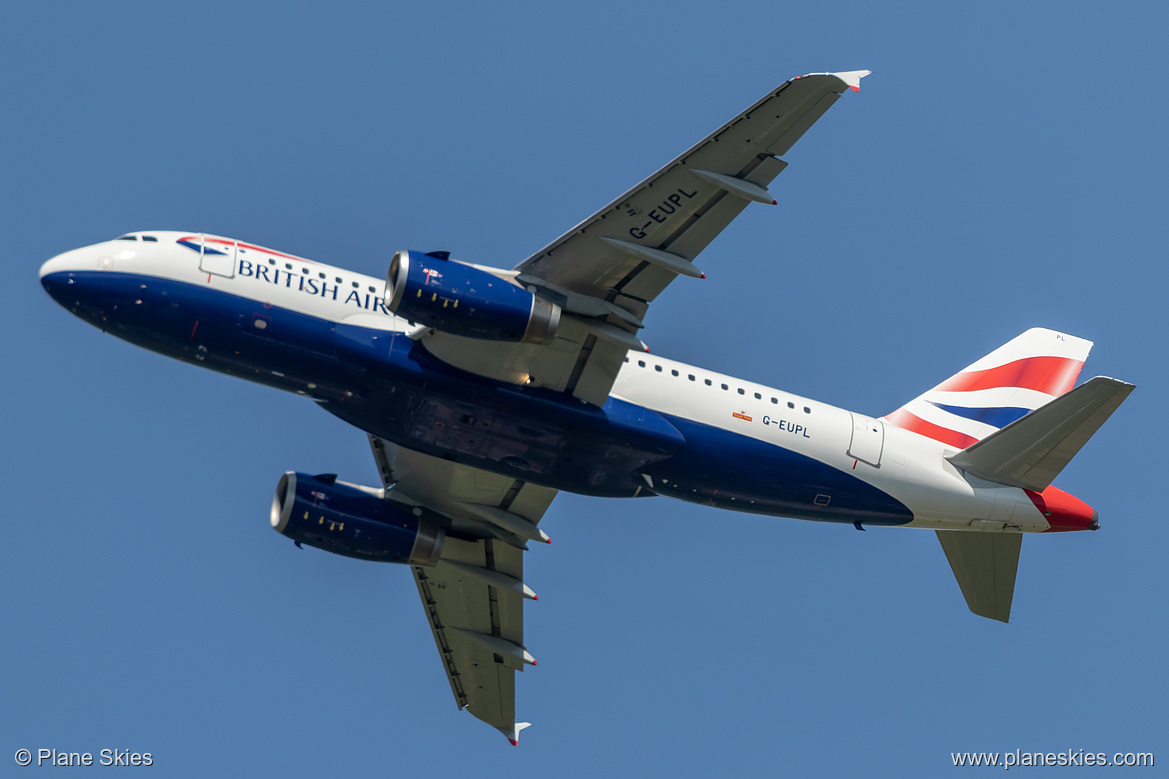 British Airways Airbus A319-100 G-EUPL at London Heathrow Airport (EGLL/LHR) British Airways Airbus A319-100 G-EUPL at London Heathrow Airport (EGLL/LHR)