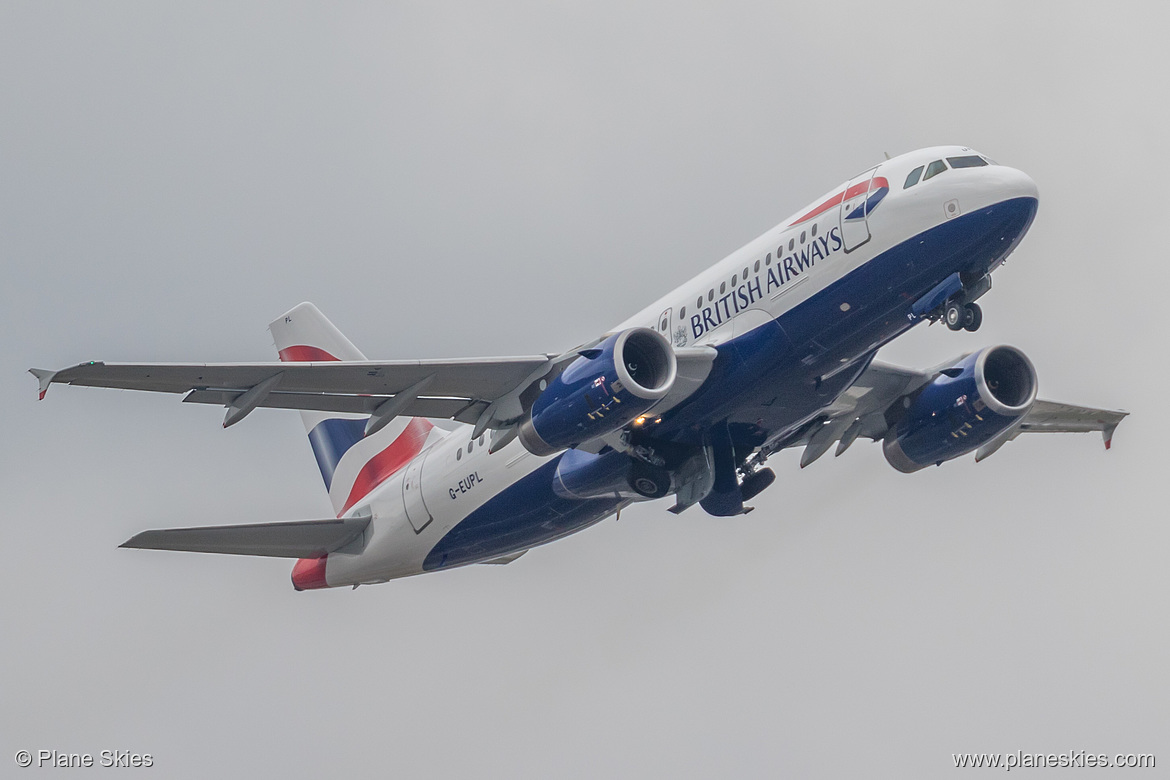 British Airways Airbus A319-100 G-EUPL at London Heathrow Airport (EGLL/LHR)