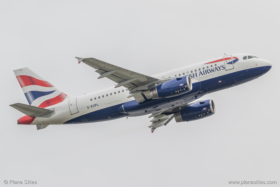 British Airways Airbus A319-100 G-EUPL at London Heathrow Airport (EGLL/LHR) British Airways Airbus A319-100 G-EUPL at London Heathrow Airport (EGLL/LHR)
