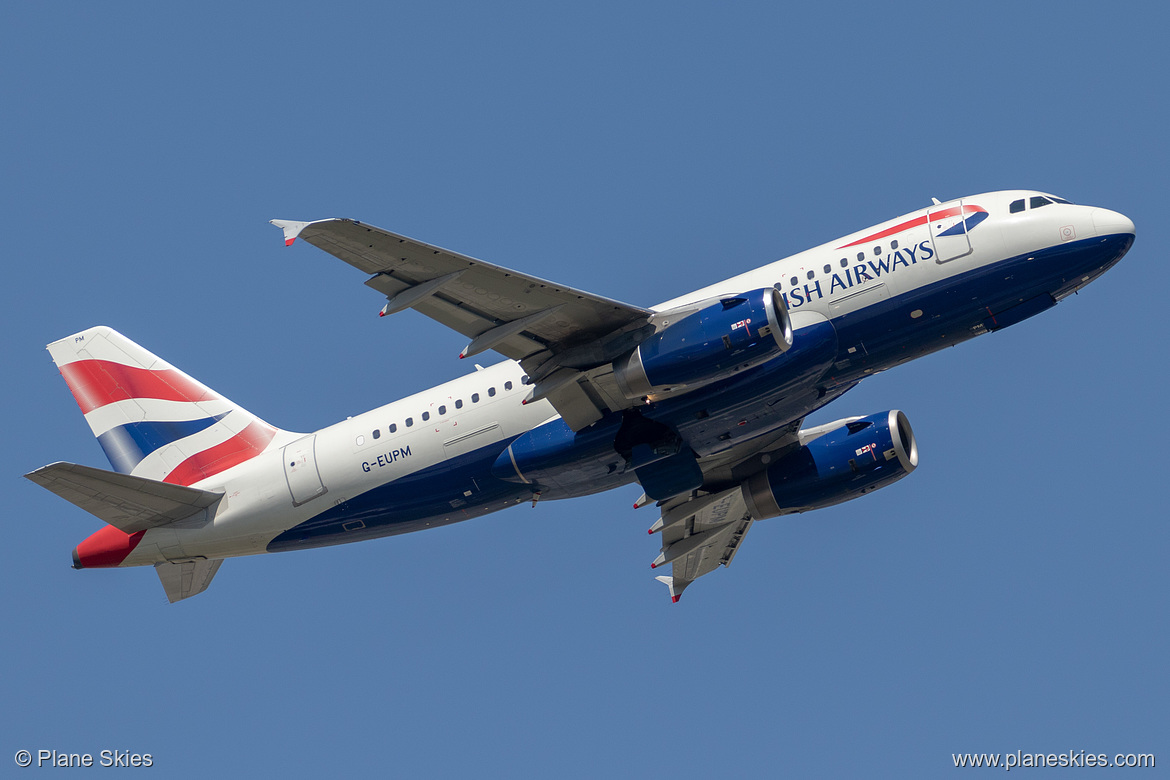 British Airways Airbus A319-100 G-EUPM at London Heathrow Airport (EGLL/LHR)