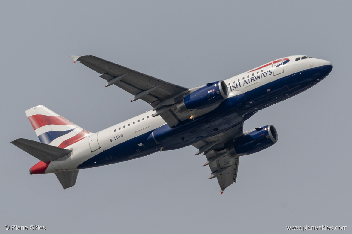 British Airways Airbus A319-100 G-EUPO at London Heathrow Airport (EGLL/LHR)