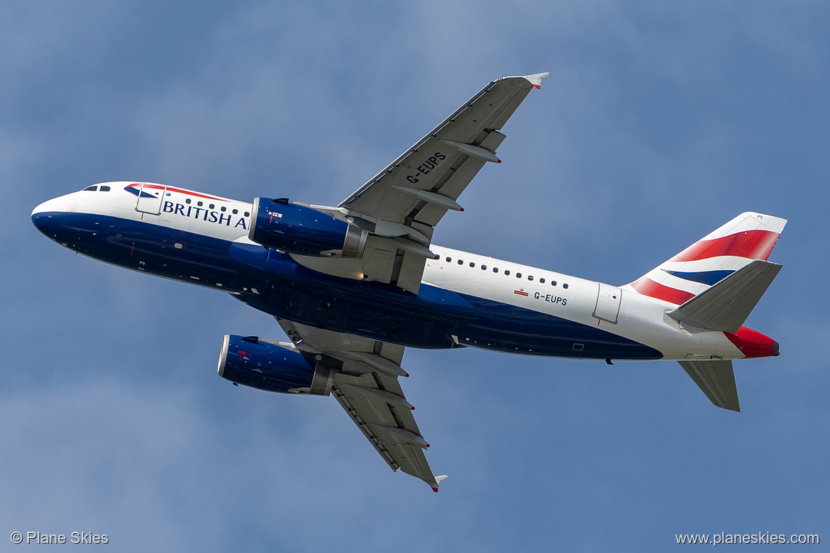 British Airways Airbus A319-100 G-EUPS at London Heathrow Airport (EGLL/LHR)