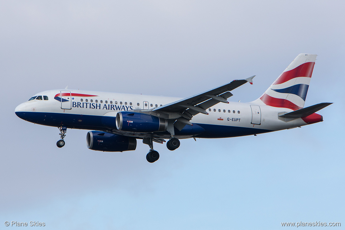 British Airways Airbus A319-100 G-EUPT at London Heathrow Airport (EGLL/LHR) British Airways Airbus A319-100 G-EUPT at London Heathrow Airport (EGLL/LHR)