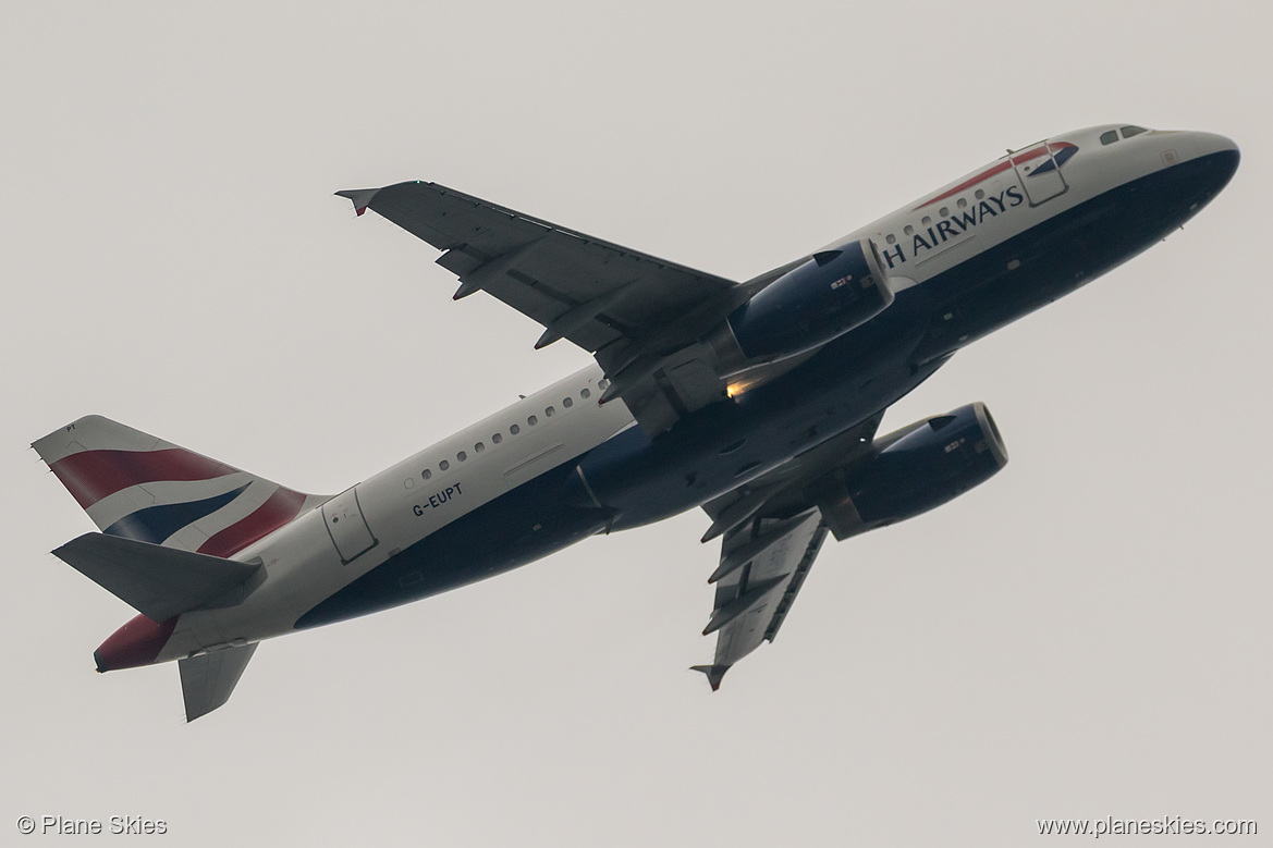 British Airways Airbus A319-100 G-EUPT at London Heathrow Airport (EGLL/LHR) British Airways Airbus A319-100 G-EUPT at London Heathrow Airport (EGLL/LHR)