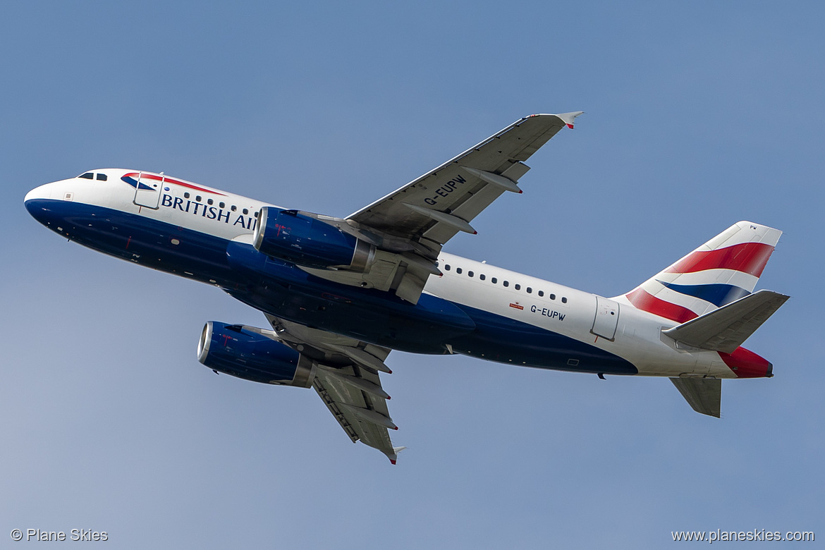 British Airways Airbus A319-100 G-EUPW at London Heathrow Airport (EGLL/LHR)