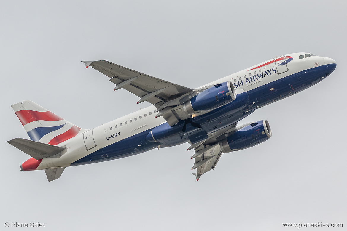 British Airways Airbus A319-100 G-EUPY at London Heathrow Airport (EGLL/LHR)