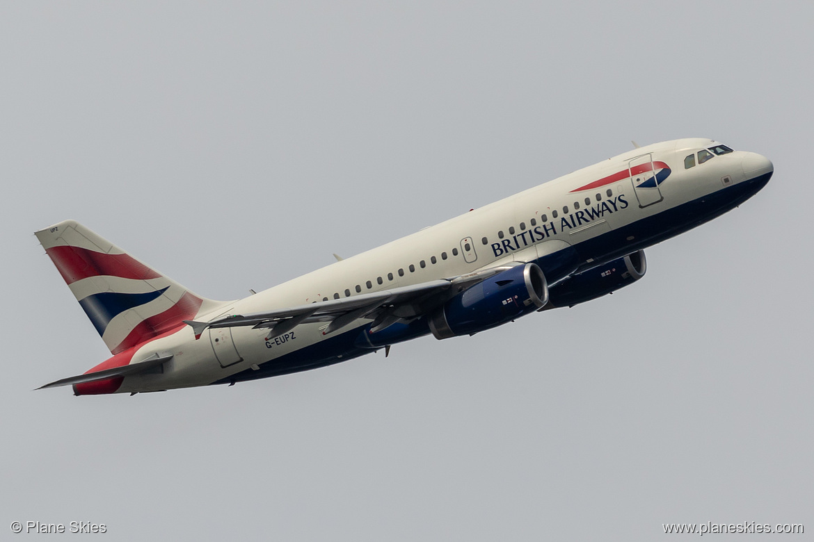 British Airways Airbus A319-100 G-EUPZ at London Heathrow Airport (EGLL/LHR)