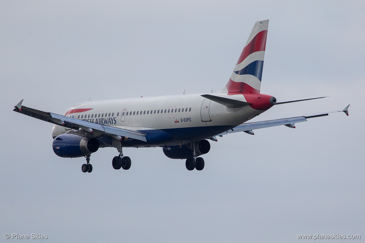 British Airways Airbus A319-100 G-EUPZ at London Heathrow Airport (EGLL/LHR)