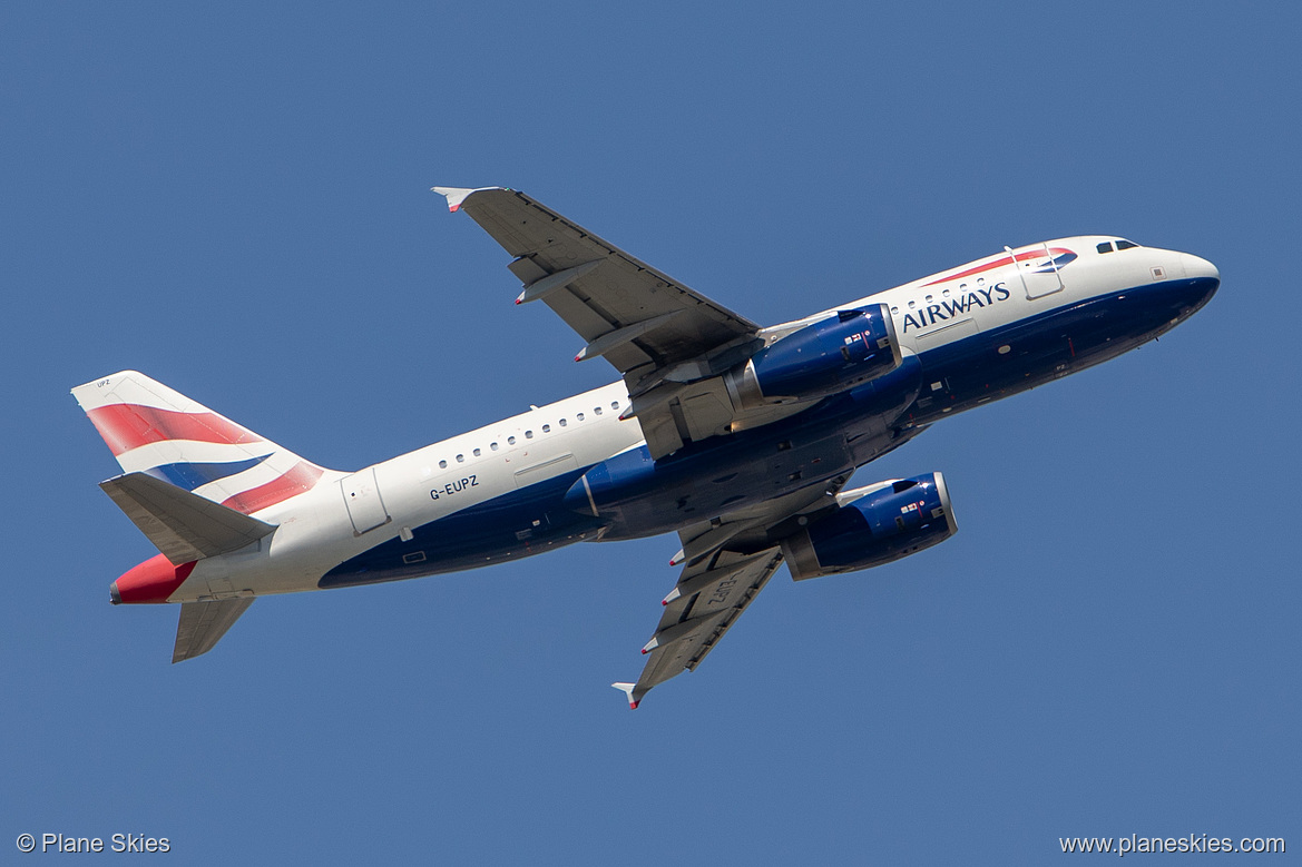 British Airways Airbus A319-100 G-EUPZ at London Heathrow Airport (EGLL/LHR) British Airways Airbus A319-100 G-EUPZ at London Heathrow Airport (EGLL/LHR)