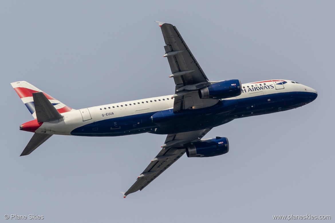 British Airways Airbus A320-200 G-EUUA at London Heathrow Airport (EGLL/LHR)