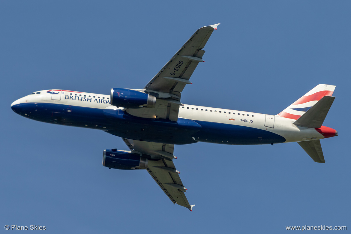 British Airways Airbus A320-200 G-EUUD at London Heathrow Airport (EGLL/LHR)