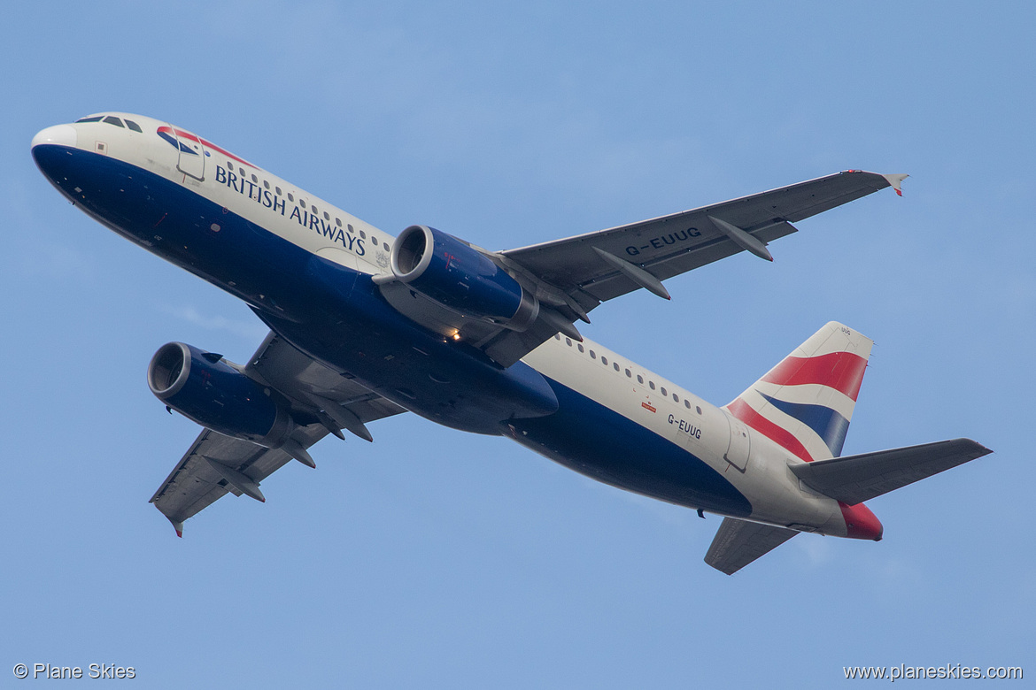 British Airways Airbus A320-200 G-EUUG at London Heathrow Airport (EGLL/LHR)