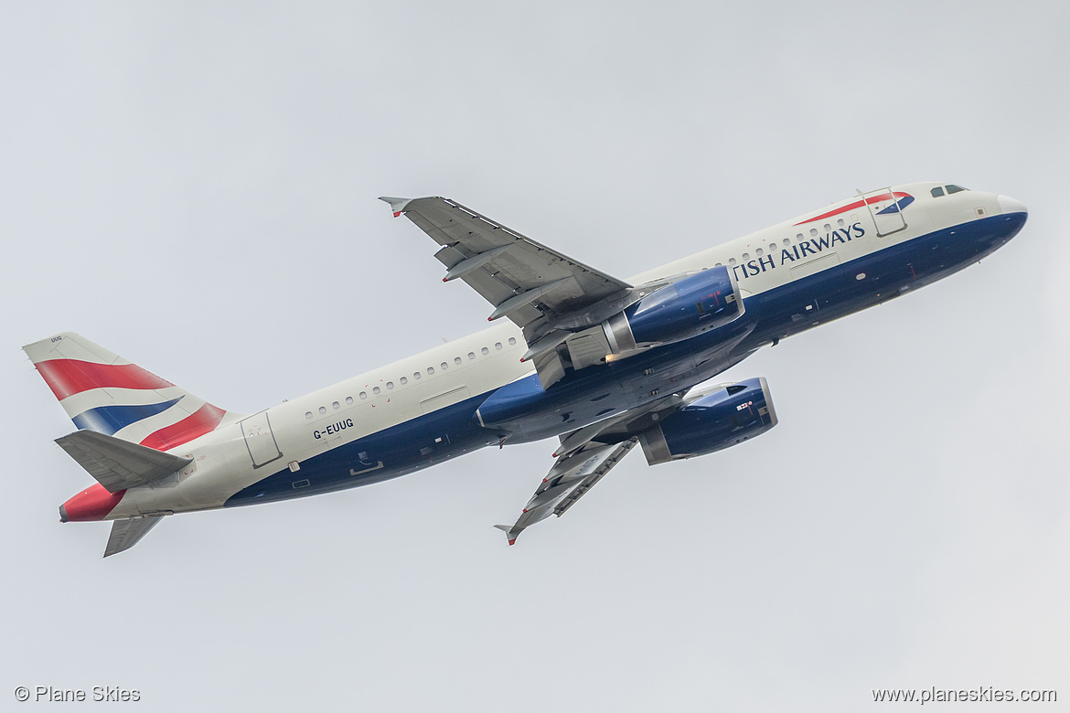 British Airways Airbus A320-200 G-EUUG at London Heathrow Airport (EGLL/LHR)