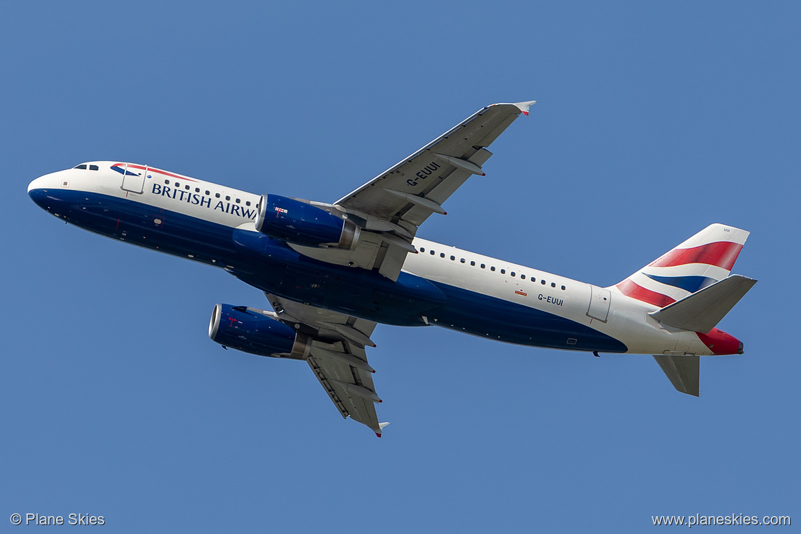 British Airways Airbus A320-200 G-EUUI at London Heathrow Airport (EGLL/LHR)