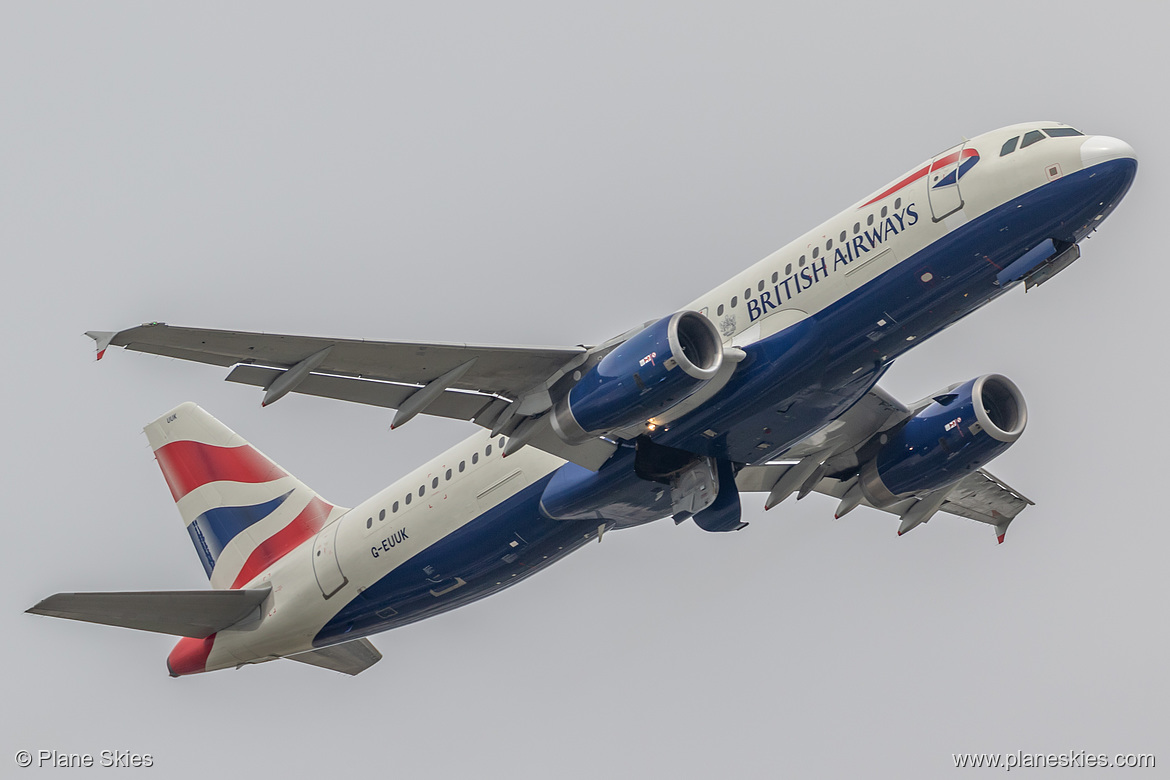 British Airways Airbus A320-200 G-EUUK at London Heathrow Airport (EGLL/LHR) British Airways Airbus A320-200 G-EUUK at London Heathrow Airport (EGLL/LHR)