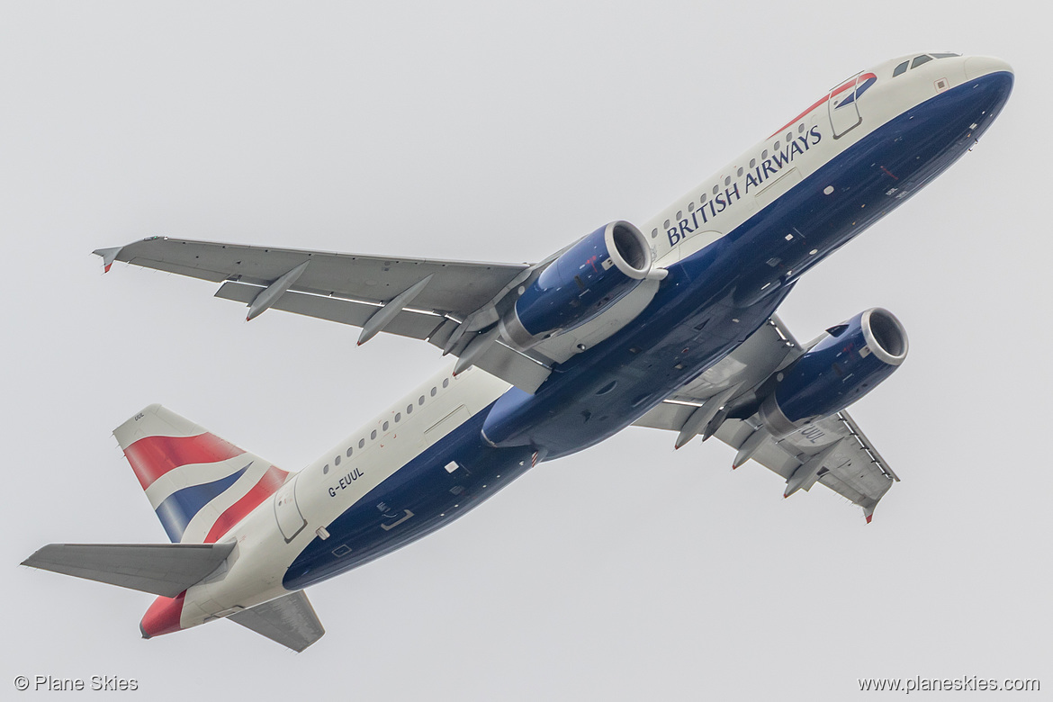 British Airways Airbus A320-200 G-EUUL at London Heathrow Airport (EGLL/LHR)