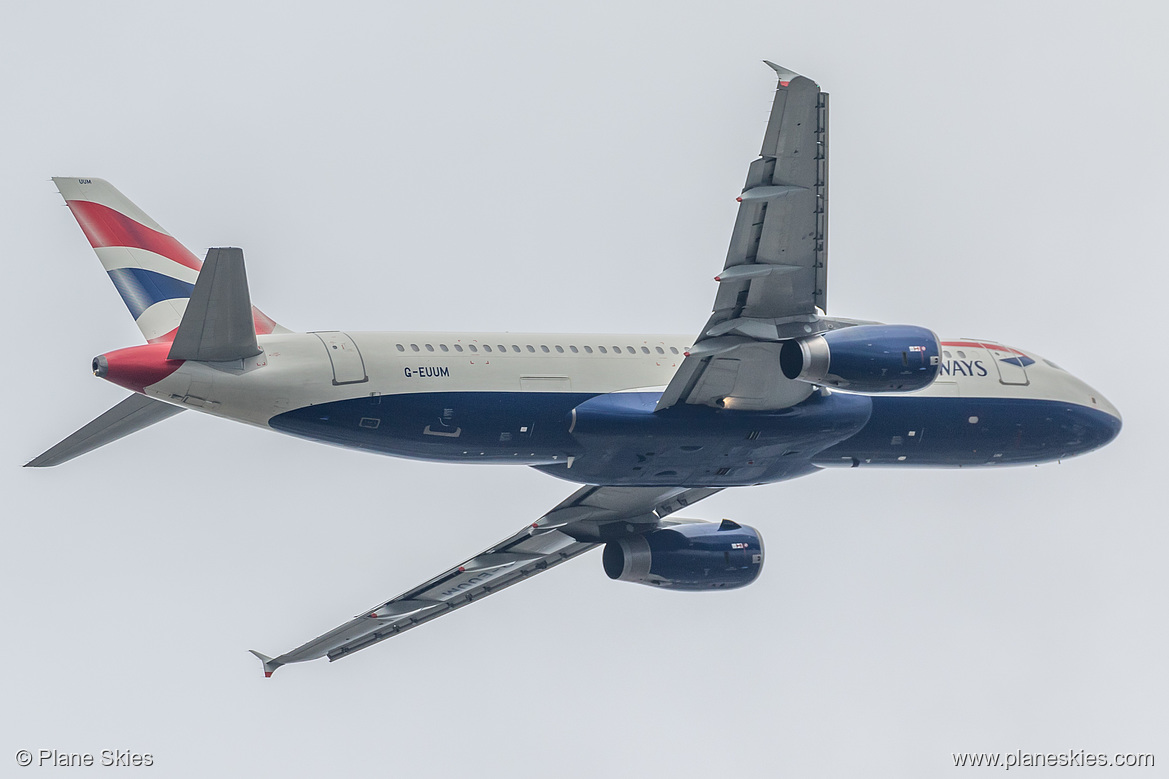 British Airways Airbus A320-200 G-EUUM at London Heathrow Airport (EGLL/LHR) British Airways Airbus A320-200 G-EUUM at London Heathrow Airport (EGLL/LHR)