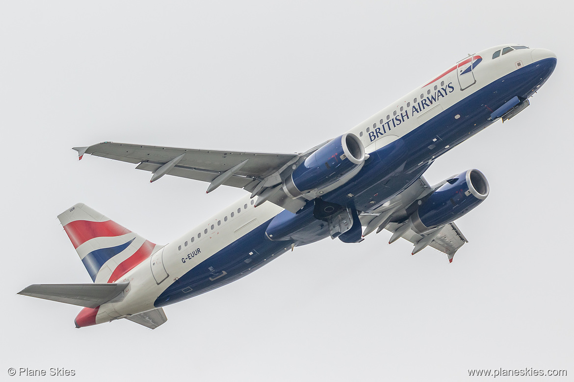 British Airways Airbus A320-200 G-EUUR at London Heathrow Airport (EGLL/LHR)