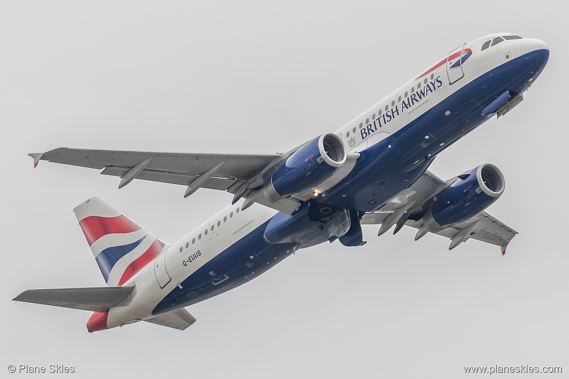 British Airways Airbus A320-200 G-EUUS at London Heathrow Airport (EGLL/LHR) British Airways Airbus A320-200 G-EUUS at London Heathrow Airport (EGLL/LHR)