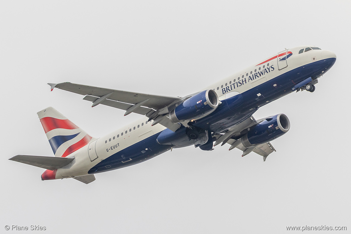 British Airways Airbus A320-200 G-EUUT at London Heathrow Airport (EGLL/LHR)