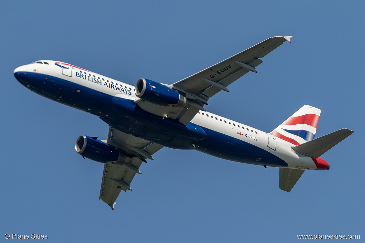 British Airways Airbus A320-200 G-EUUV at London Heathrow Airport (EGLL/LHR)