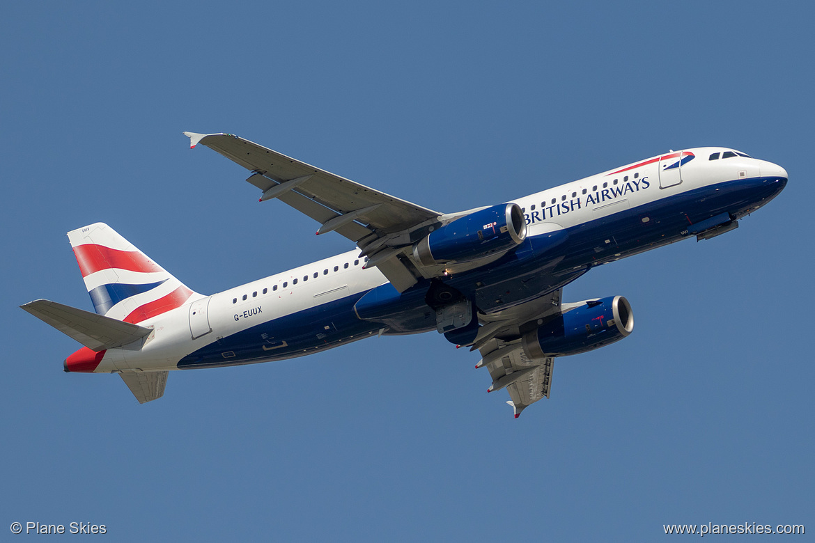 British Airways Airbus A320-200 G-EUUX at London Heathrow Airport (EGLL/LHR)