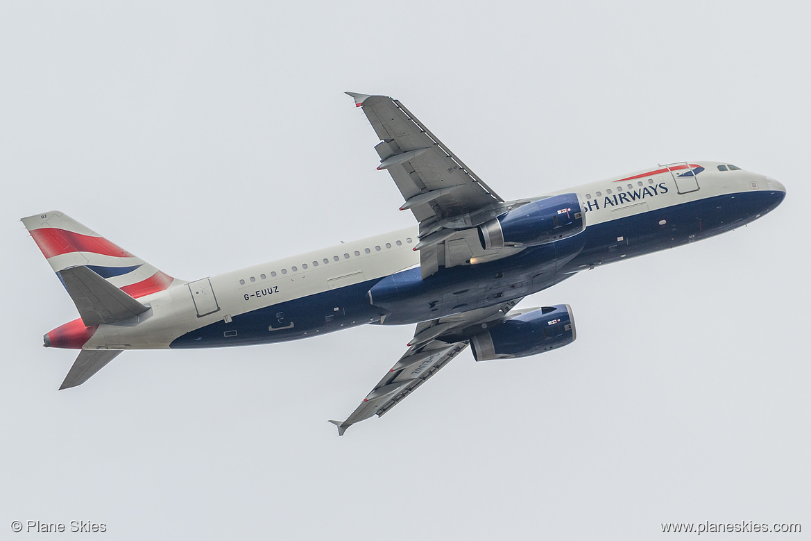 British Airways Airbus A320-200 G-EUUZ at London Heathrow Airport (EGLL/LHR) British Airways Airbus A320-200 G-EUUZ at London Heathrow Airport (EGLL/LHR)