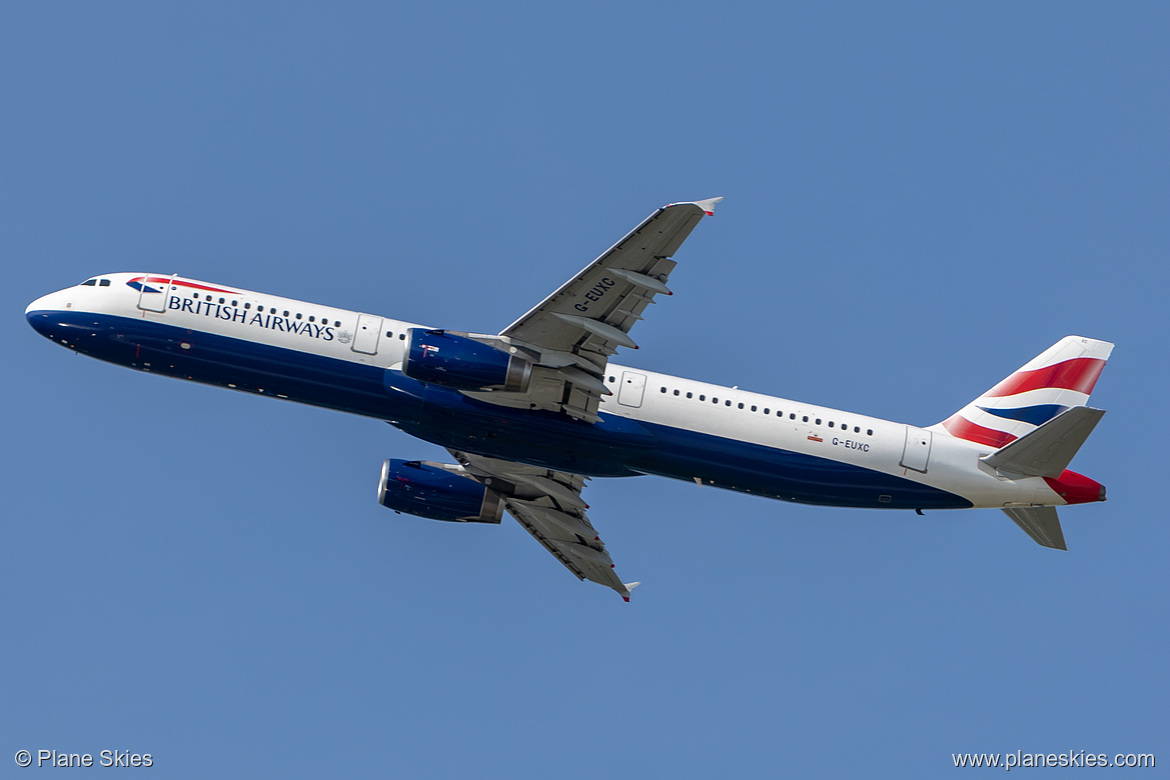 British Airways Airbus A321-200 G-EUXC at London Heathrow Airport (EGLL/LHR)