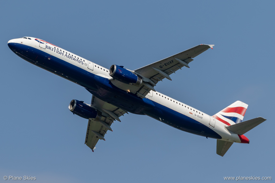 British Airways Airbus A321-200 G-EUXF at London Heathrow Airport (EGLL/LHR)