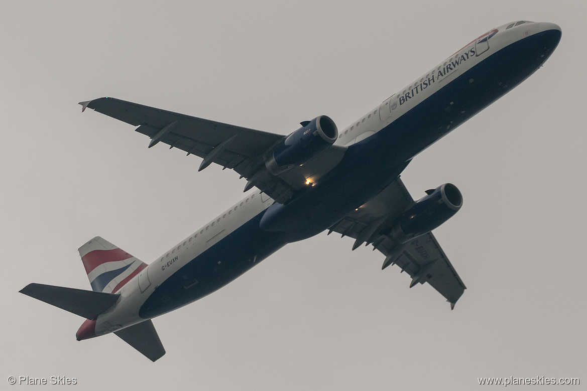 British Airways Airbus A321-200 G-EUXH at London Heathrow Airport (EGLL/LHR) British Airways Airbus A321-200 G-EUXH at London Heathrow Airport (EGLL/LHR)