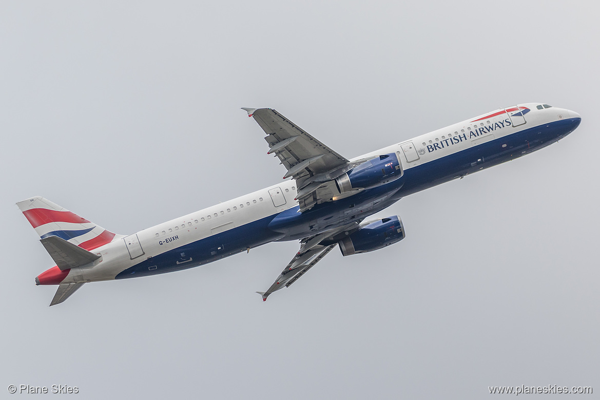 British Airways Airbus A321-200 G-EUXH at London Heathrow Airport (EGLL/LHR) British Airways Airbus A321-200 G-EUXH at London Heathrow Airport (EGLL/LHR)