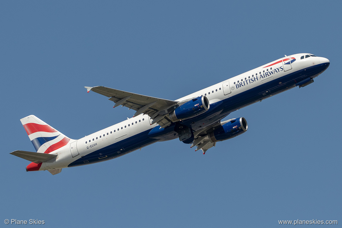 British Airways Airbus A321-200 G-EUXH at London Heathrow Airport (EGLL/LHR)